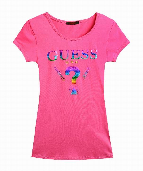 Guess short round collar T woman S-XL-037